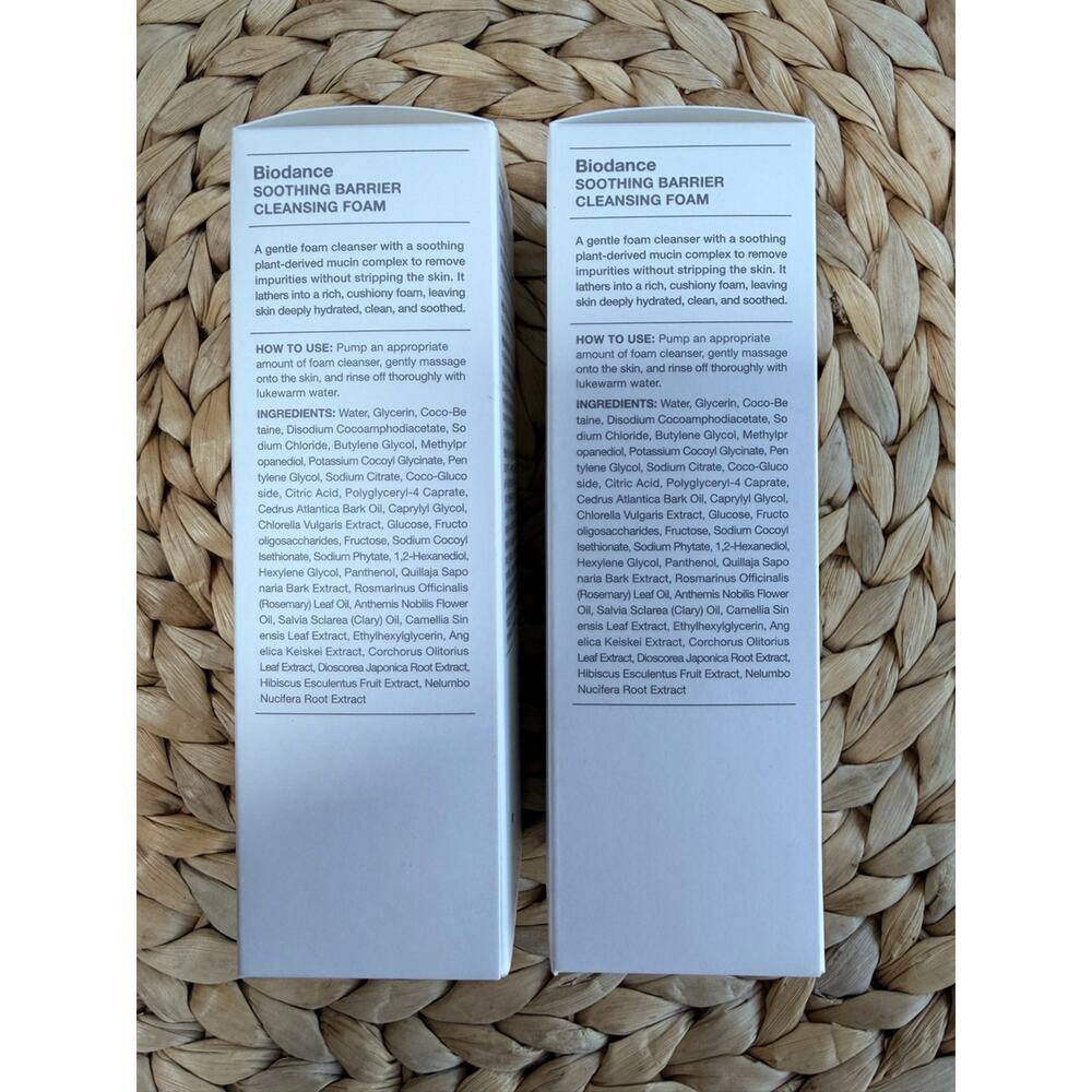 NIB Biodance Soothing Barrier Cleansing Foam Bundle (2 Pack) K-Beauty - Picture 2 of 6